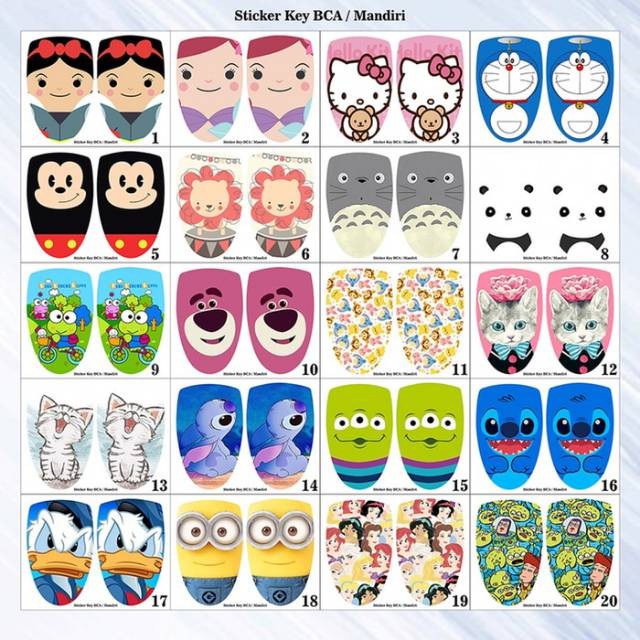 

Stiker Skin Key BCA (1-20)