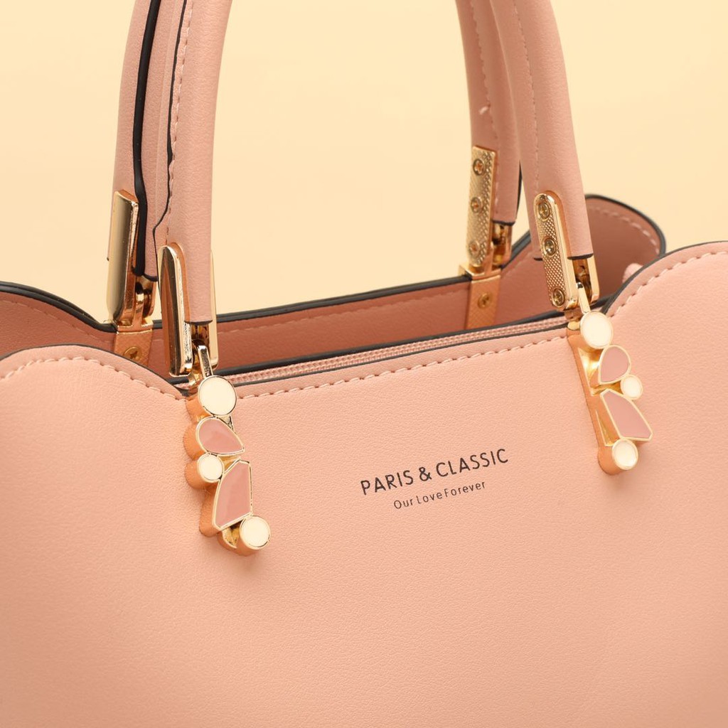 Paris Classic Tas Wanita Import Branded Original Terbaru Handbag Selempang Wanita Top Handle Bag Tas Fashion Wanita Import [PC 98984]