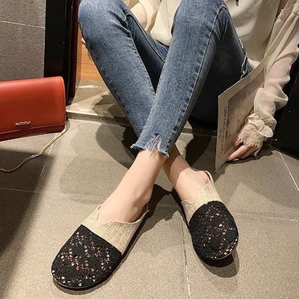 RYX - Mix Dust Sepatu Loafers Mules Fashion Casual - Ori Import