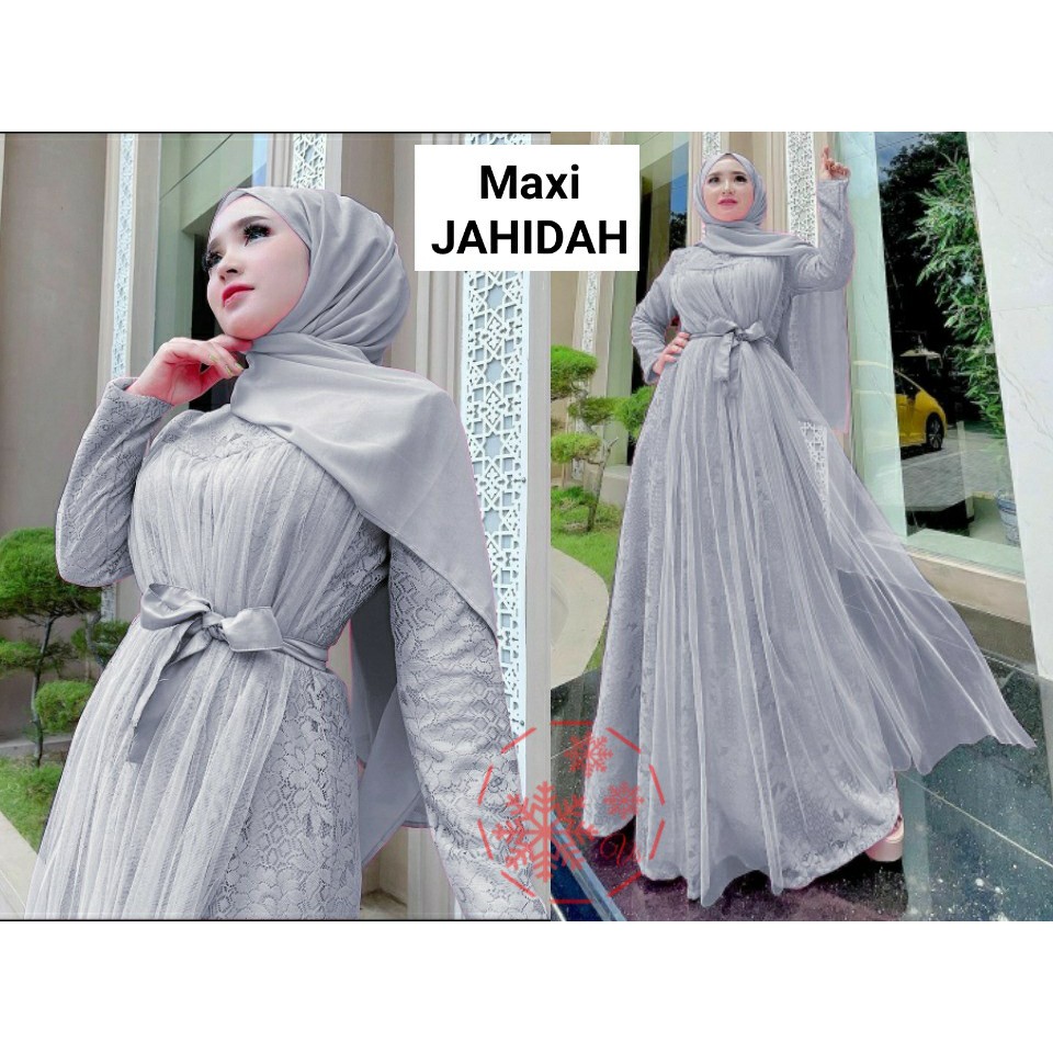 MX JAHIDAH Busana muslim wanita Baju dress wanita muslim modis