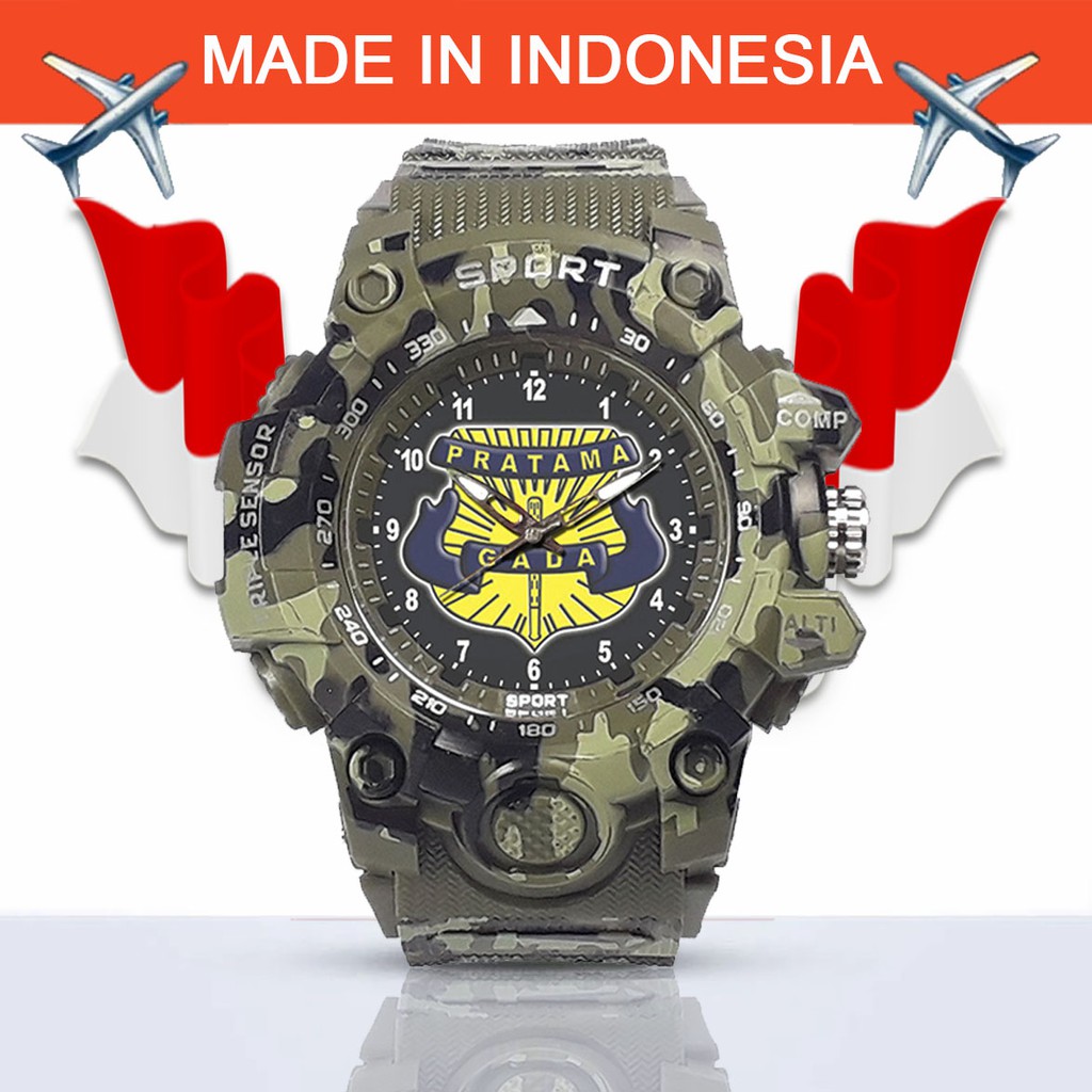 (EXCLUSIVE) JAM TANGAN GADA PRATAMA -SECURITY ARMY HIJAU 1