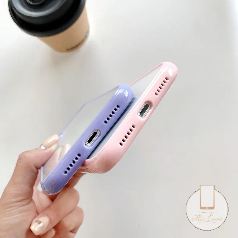 Soft Case Pelindung Kamera Bahan Silikon Warna Macaron 5 Untuk iPhone 11 12 13 Pro MAX 6 6s 7 8 Plus X XR XS MAX SE 2020