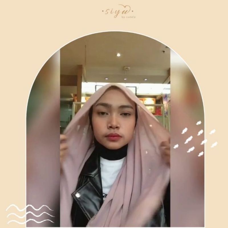 

SIYU Pashmina crochet packaging ziplock dan label plat