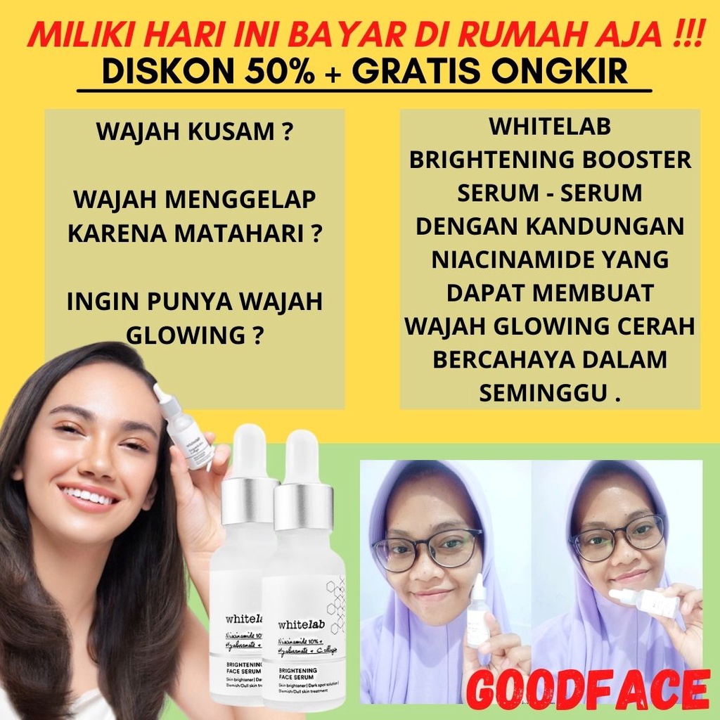 Serum Pencerah Wajah Whitelab Brightening Booster Serum - Niacinamide 5%