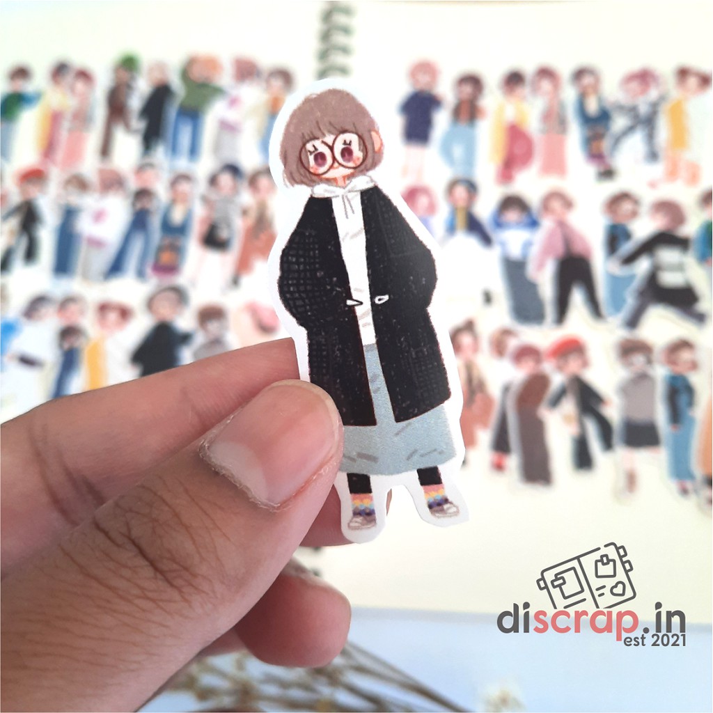 

(DSP) 10PCS STICKER AESTHETIC/ GIRL STICKER/STICKER CHIBI GIRL