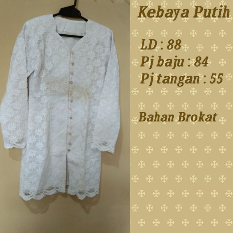 Kebaya Brokat Putih