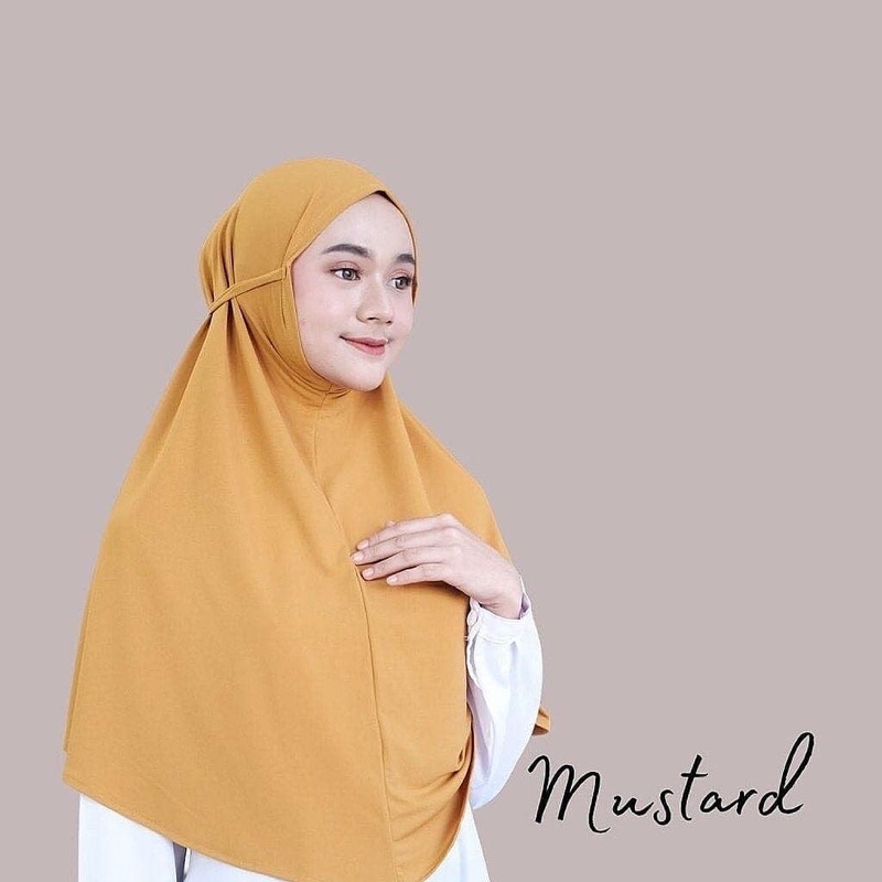 (KJI) HIJAB BERGO HASNA CIRCLE MARYAM INSTAN TALI JERSEY