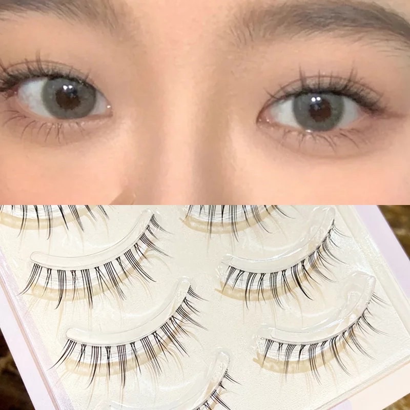 F29 - FAIRY JAPAN LASHES Natural False Eyelashes Transparent Stem False Eyelashes Comic False Eyelashes Nude Makeup Soft Sharpened Beauty Makeup