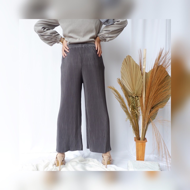 via kulot pleated,kulot panjang,kulot premium murah-1