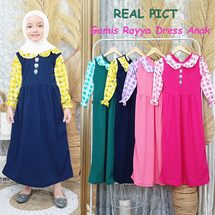 GAMIS RAYYA DRESS ANAK 3-12Tahun GL FASHION