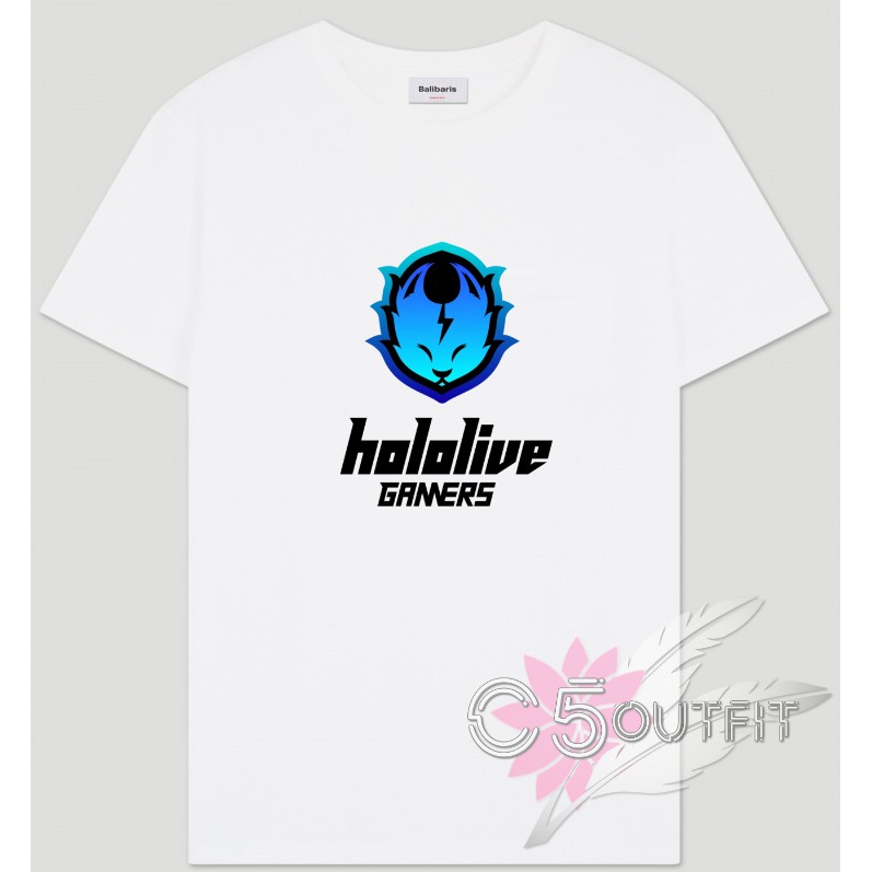 KAOS TSHIRT VTUBER HOLOLIVE GAMERS LOGO COMBED 30S