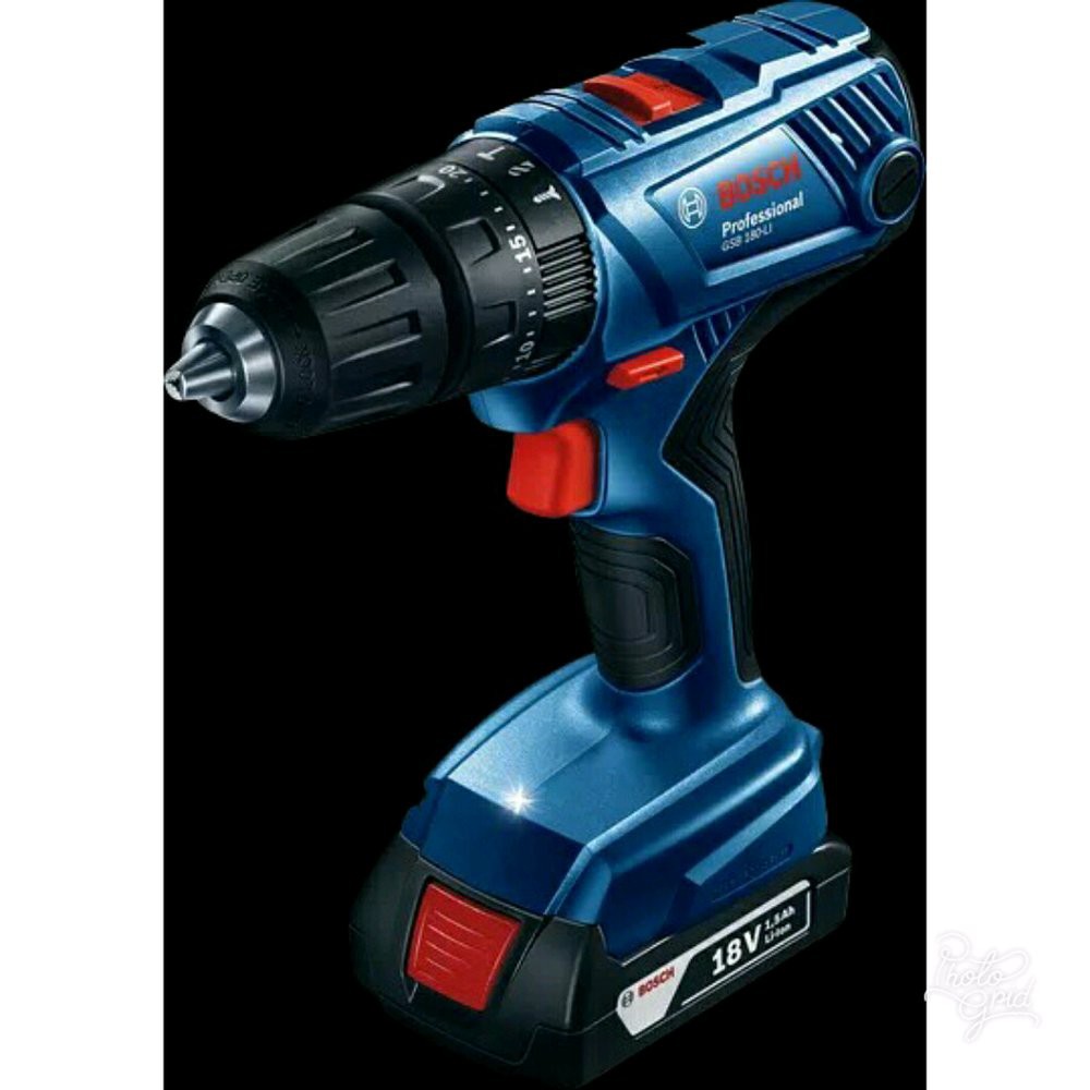 cordless impact drill 18V BOSCH GSB 180LI bor beton baterai bor tembok baterei Diskon