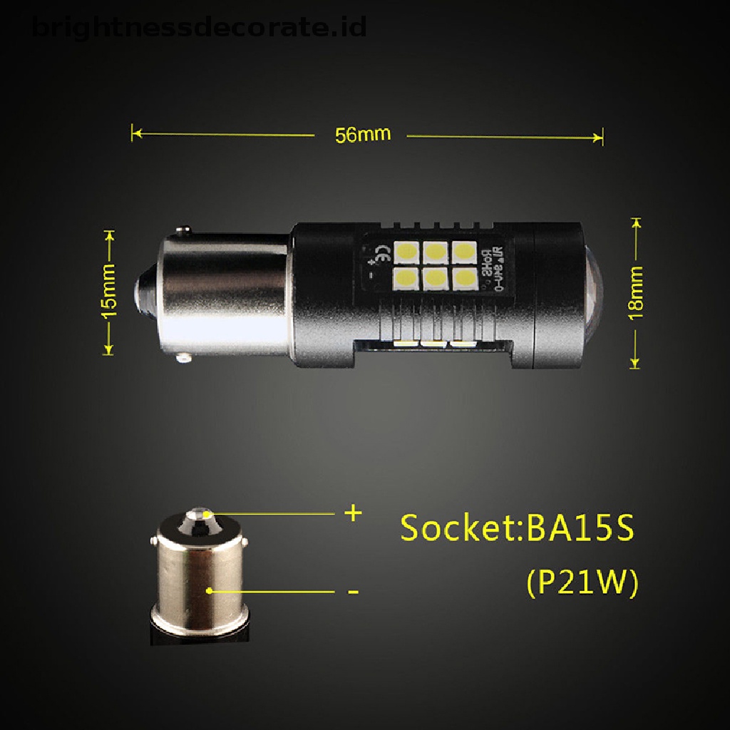 1156 Ba15S P21W 21smd Bohlam Led 1200lm Warna Putih Untuk Lampu Mundur Mobil