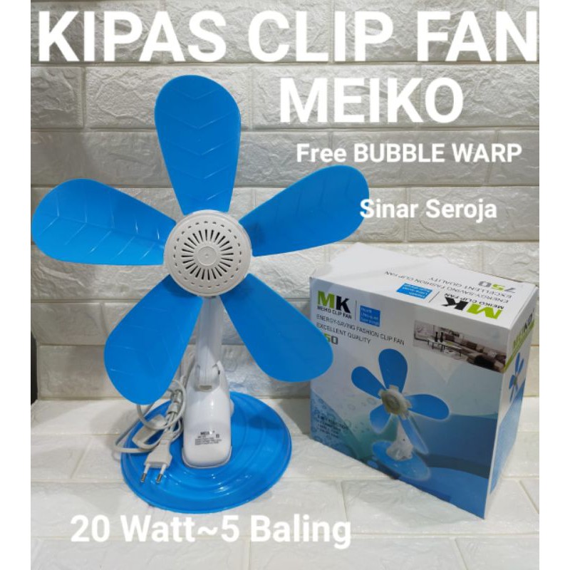 Kipas Jepit MIEKO / ARASHI 3 in 1 5 Baling 20W (Duduk- Jepit &amp; Dinding ) AR 138