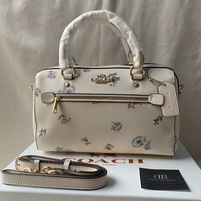 COACH ROWAN SATCHEL WITH WILDFLOWER PRINT (COACH C4105)