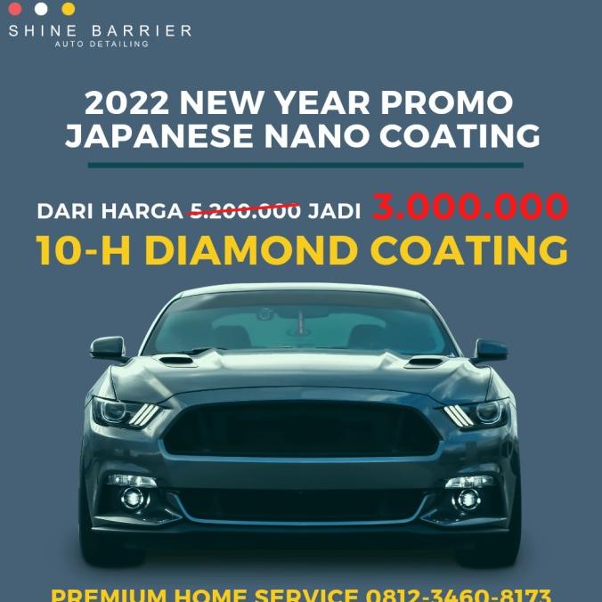 langsung order saja] Coating Nano Diamond 10H Home Service Japanese Nano Coating