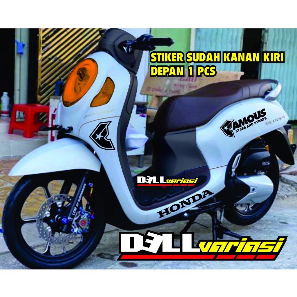 STIKER STRIPING SCOOPY FAMOUS / CUTTING STIKER MOTOR SCOOPY / STIKER SCOOPY 2021 / STICKER STRIPING 