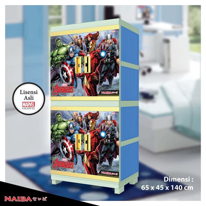 Lemari Plastik - Rak Baju Naiba tipe Avenger 4694