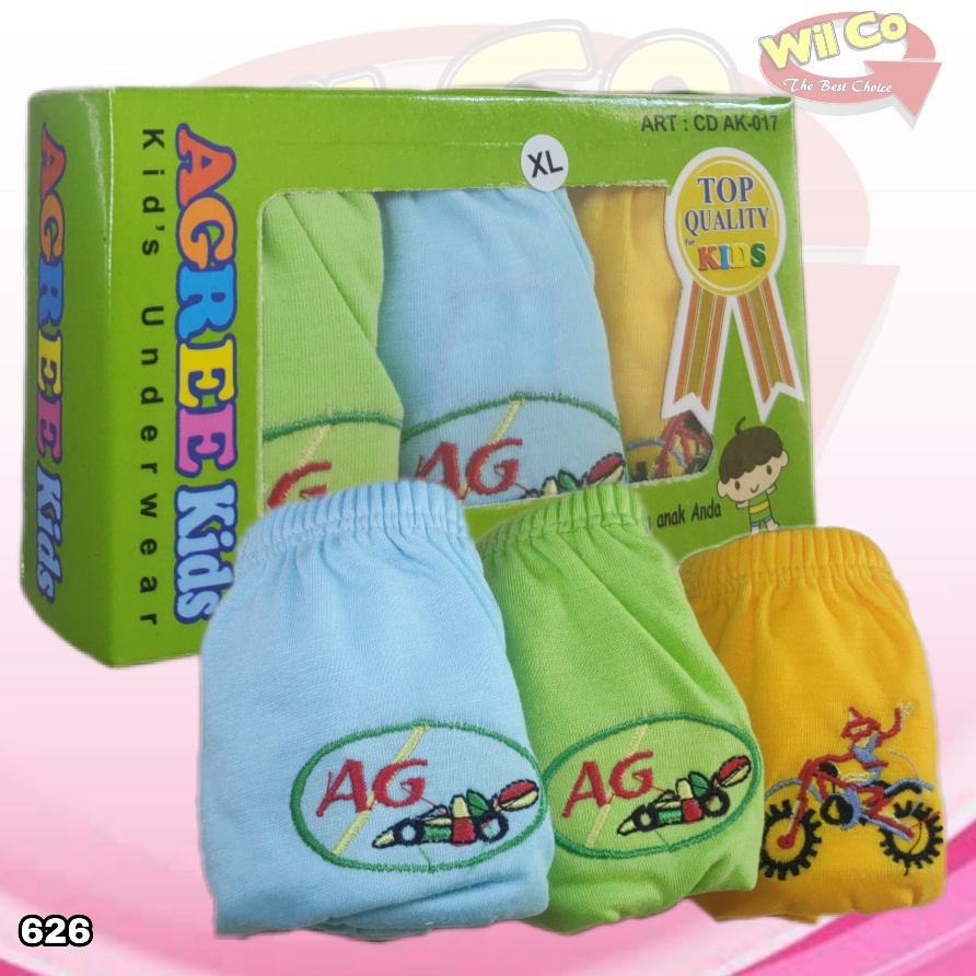 K626 - (Harga 1Pcs) CELANA DALAM ANAK PAKAIAN DALAM ANAK COWOK TAFT KIDS SIZE S - XL