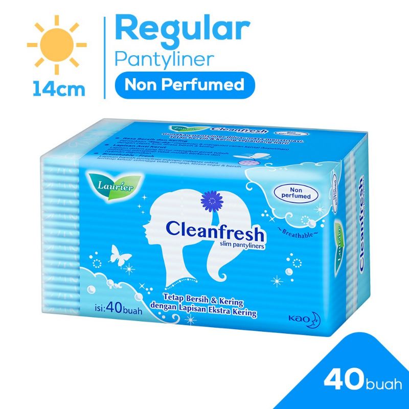 Laurier pantyliners cleanfresh 40 pcs - No perfumed