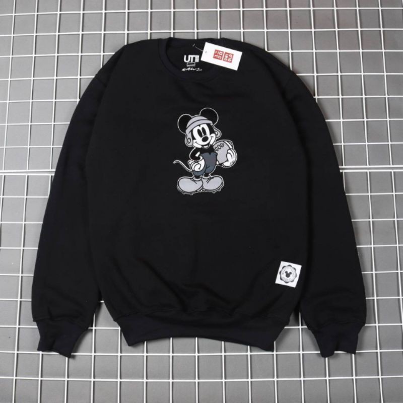 JAKET SWEATER CREWNECK BS DISNEY MICKEY UNISEX PREMIUM QUALITY