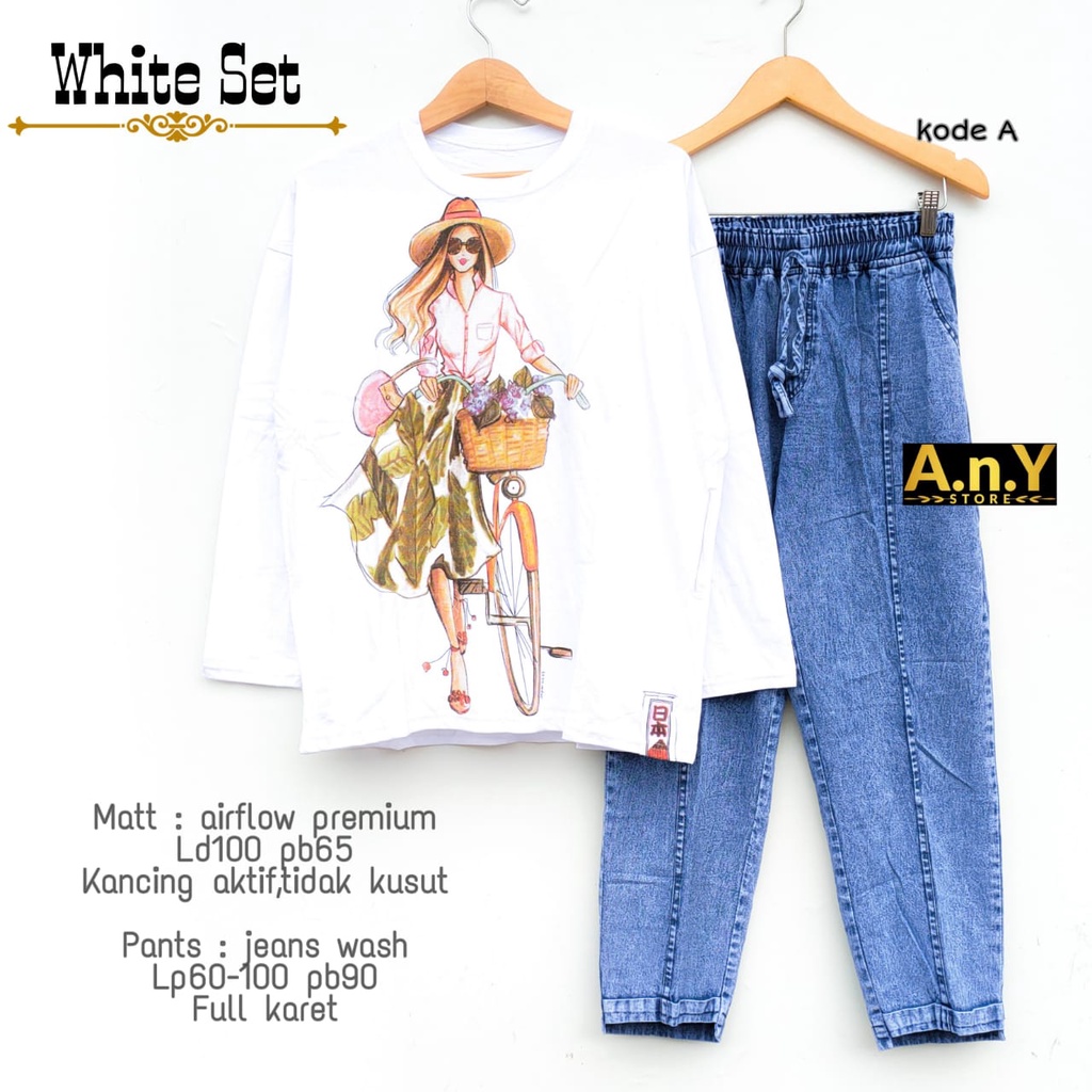 DESNA SET BY ANY - SET BAJU DAN CELANA WANITA-A