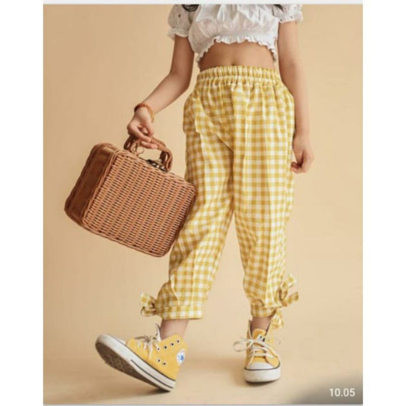 gingham pants 1-6 tahun