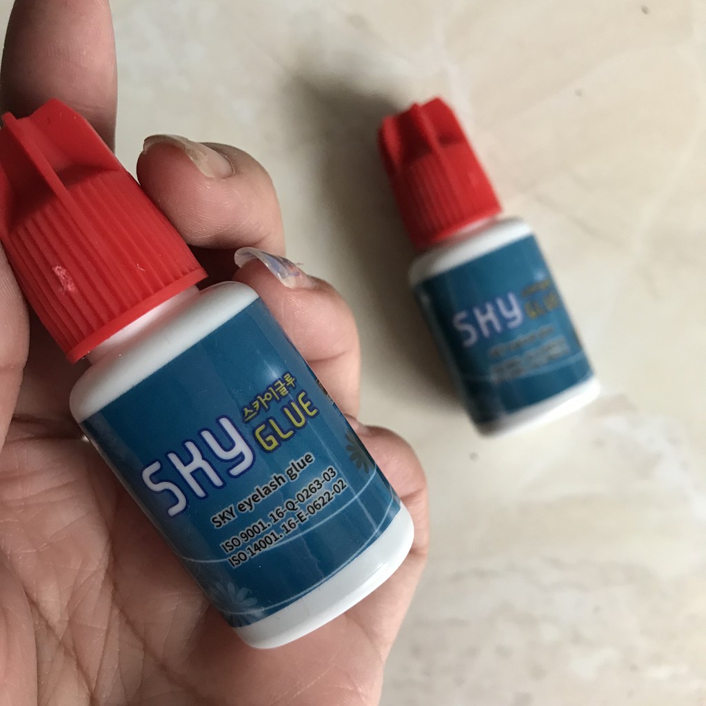 SKY GLUE RED S+ Eyelash Extension 5ml / 10ml bulu mata SKYGLUE / ROSIN TIDAK PERIH