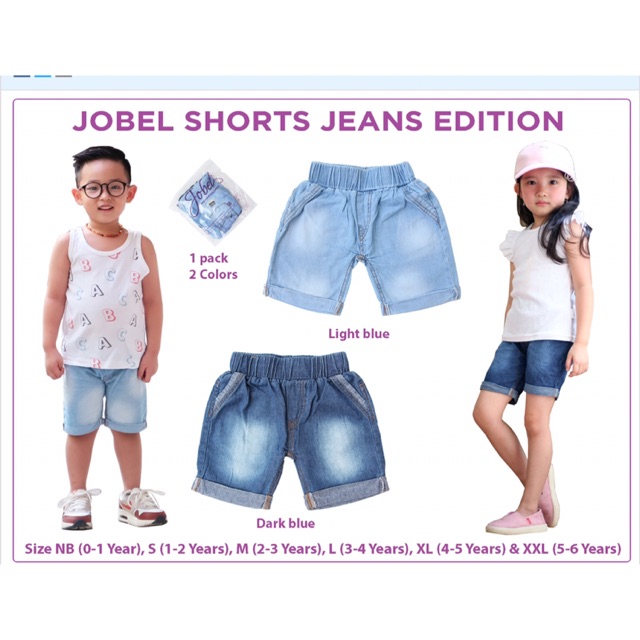 jobel short jeans edition isi 2 pcs