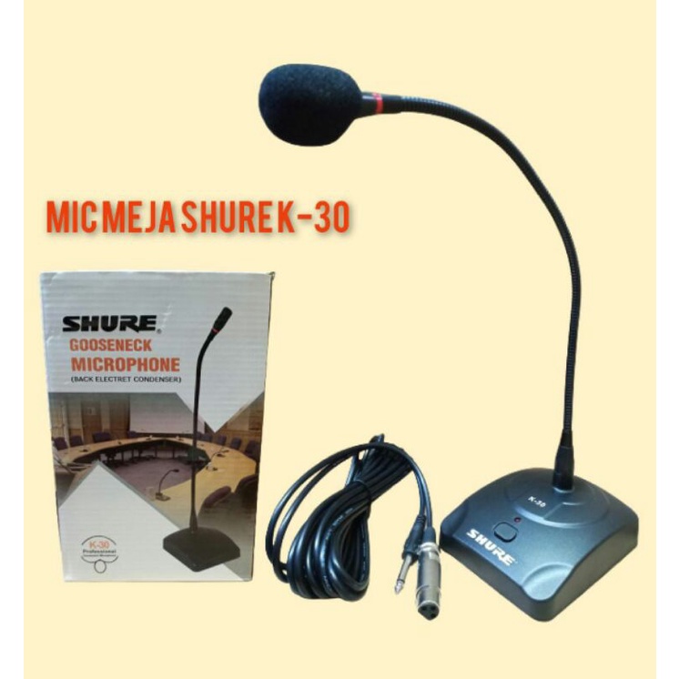 Mic Meja/Podium Kabel Shure K-30