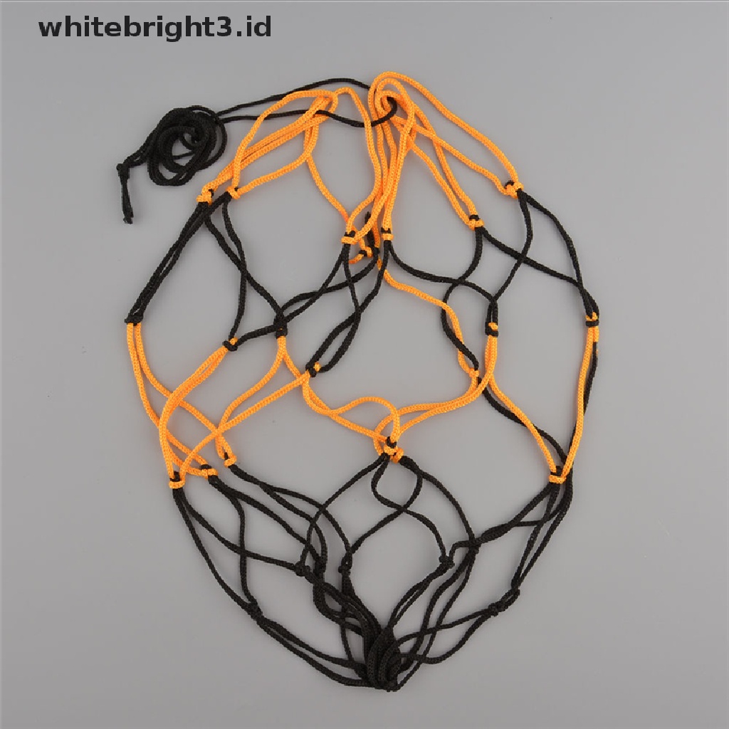 (whitebright3.id) Jaring Bola Sepak Bahan Nilon Dengan Tas Mesh