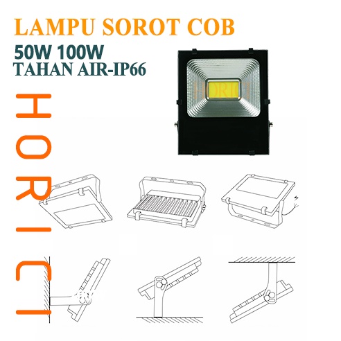 LAMPU SOROT COB 50W outdoor flood light/ kap sorot