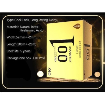 Kondom OLO 001mm Condom 001 Ultrathin Super tipis Natural Tahan Lama