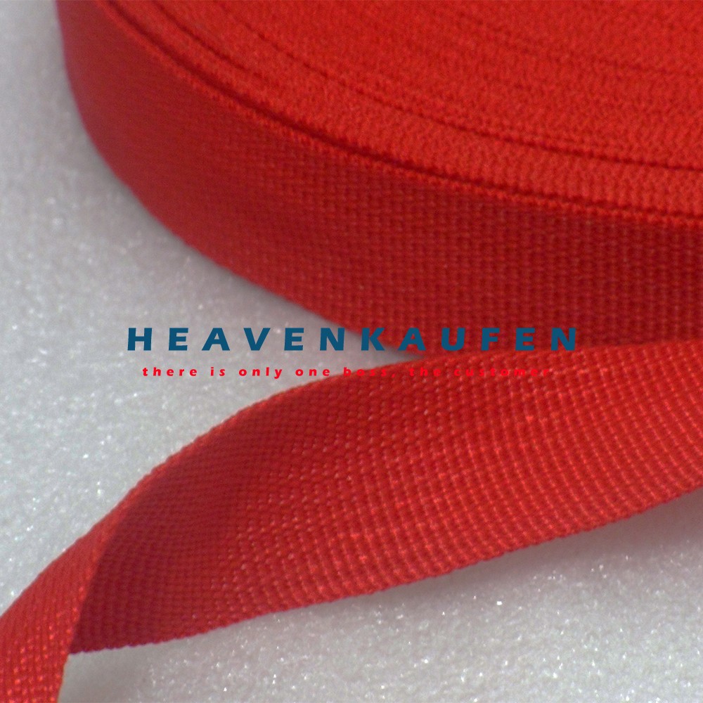 Tali Webbing Merah 2,5 cm Meteran/Rol