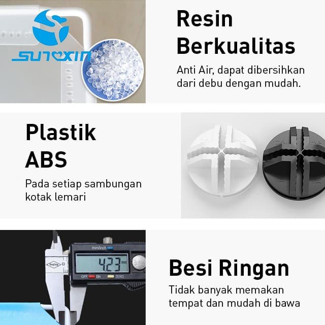 Lemari Baju Bongkar Pasang Portable / Rak Lemari Baju / Lemari Pakaian