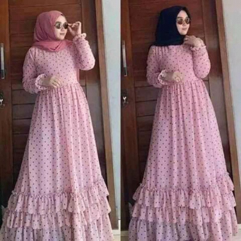 Gamis Ceruty Polkadot