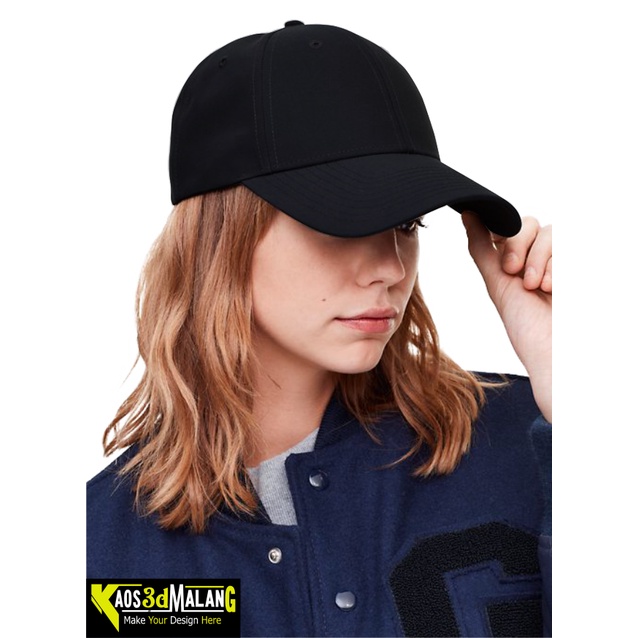 Topi baseball polos hitam pesanan