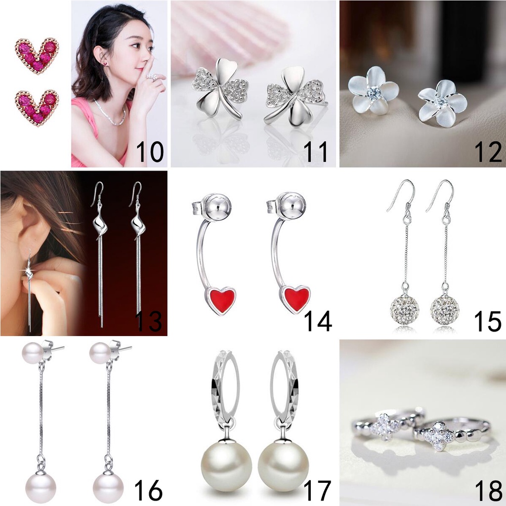 925 anting-anting perak murni, Busana sederhana, Anting-Anting wanita, Perhiasan Fashion Korea, Aksesoris telinga ED006