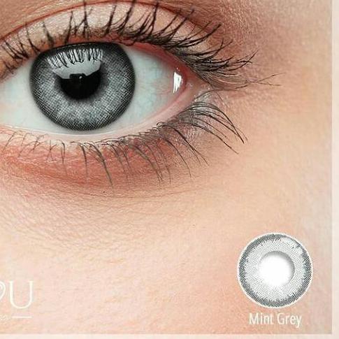 ✶ SOFTLENS I SEE YOU MINT GREY (-0.50 S/D -6.00) ♡