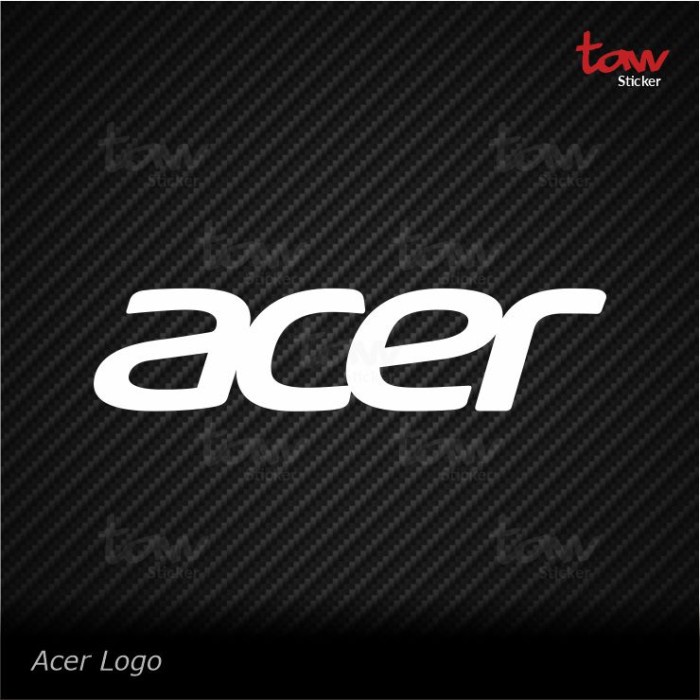Acer Logo Cutting Sticker Stiker mobil motor laptop - 3x0,7 cm, Hitam