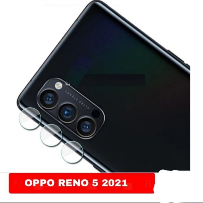 Tempered Glass Camera Oppo Reno 5 - Pelindung Camera Anti Gores Belakang - CA