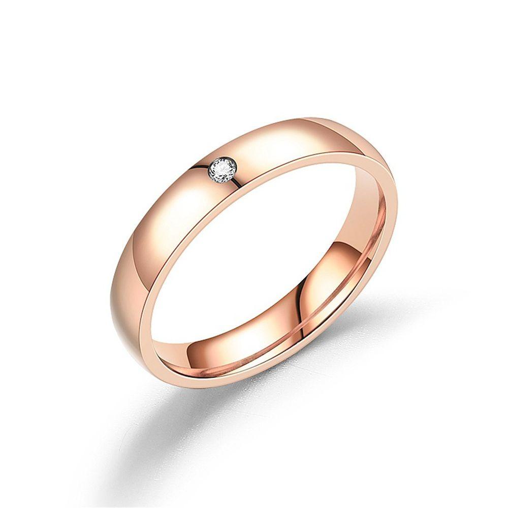Preva Cincin Couple Fashion Titanium Steel Vintage Kristal Boho