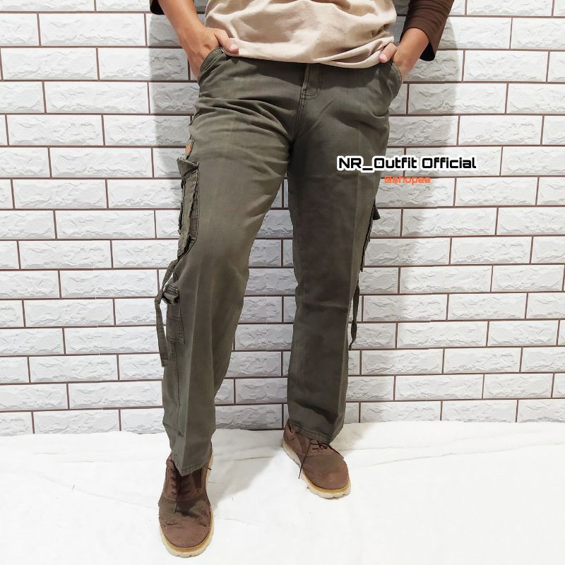 Cargo Panjang Cowok Celana Kempol Tactical Kargo Jeans pria Straight Borju NR_Outfit Official COD