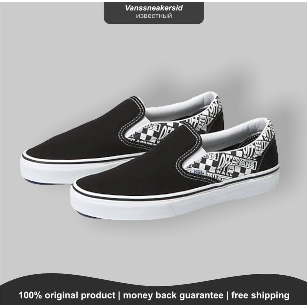 VANS SLIP-ON OTW (OFF THE WALL) BLACK ASPHALT BNIB ORIGINAL
