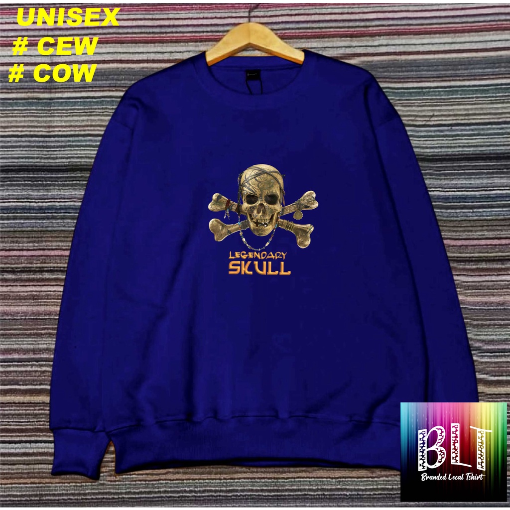 Crewneck Sweater Cotton TENGKORAK LEGENDARY SCHOOL / Sweater Pria/SWEATER WANITA / Sweater Distro / Outerwear Original Terbaru Termurah Terlaris/UNISEX/SWEATER MURAH/SWEATER 2022