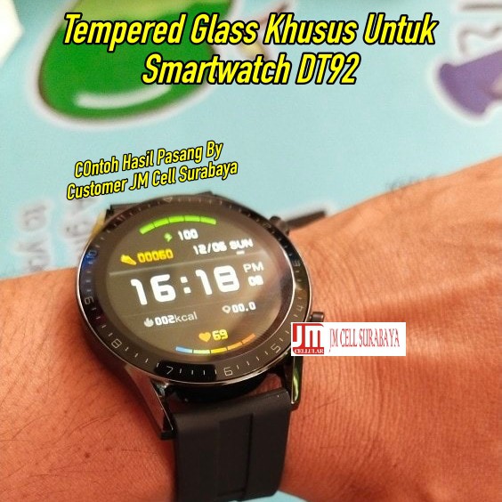 Anti Gores Tempered Glass Khusus Jam Smartwatch DT98 / DT92 - Pelindung Layar