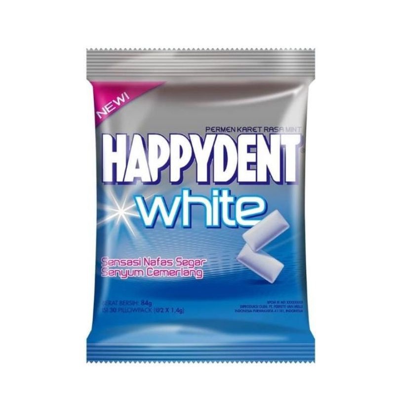 

HAPPYDENT White Mint 84g