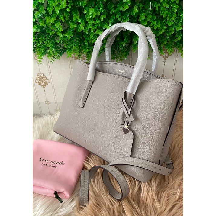 Katespadeee margaux large satchel true taupe nwt