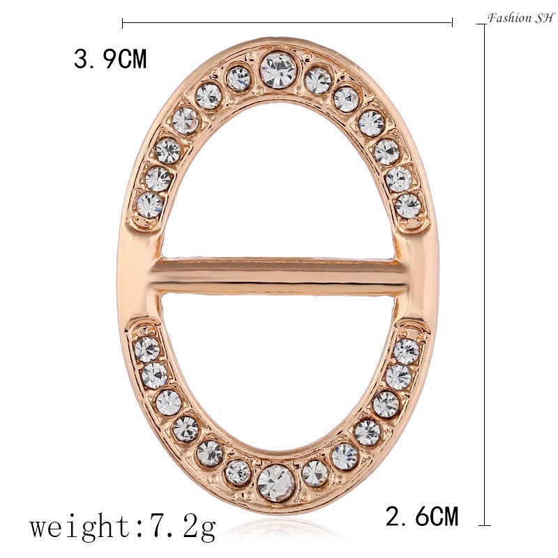 Fashion Scarf Clasp Ring Pearl Tee Shirt Clips Buckle for Neckerchief Clothing M40032