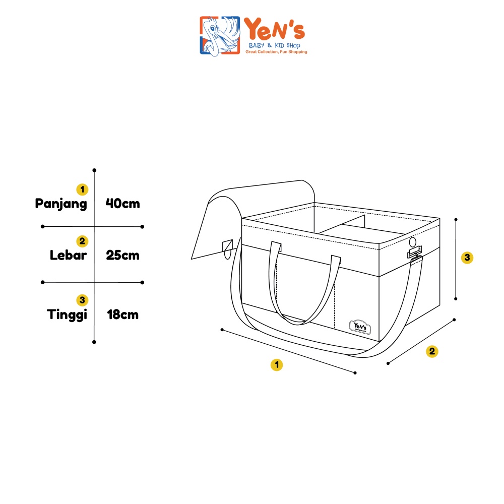 YENS Caddy Bag - Tas Bayi Multifungsi